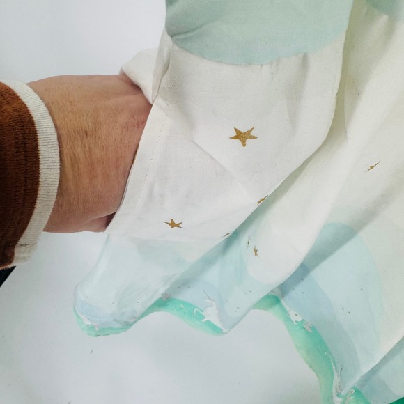 Mint Green Unicorn Print Dress - Picture 9 of 10